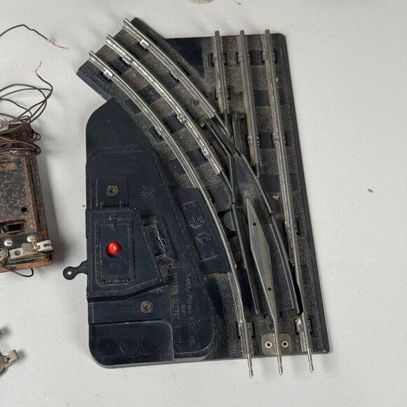 Vintage O Scale Model Train Tracks, Right Left Switches & Trees Scenery Lot - Picture 5 of 7